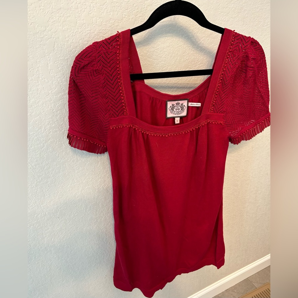 Juicy Couture red sweater